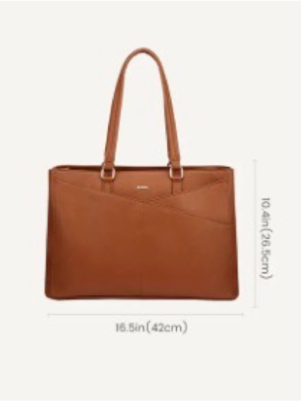 LOVEVOOK Large Laptop Shoulder Bag Tote Vegan Leather Black 16.5” x 6.1” x 11” - Picture 10 of 10